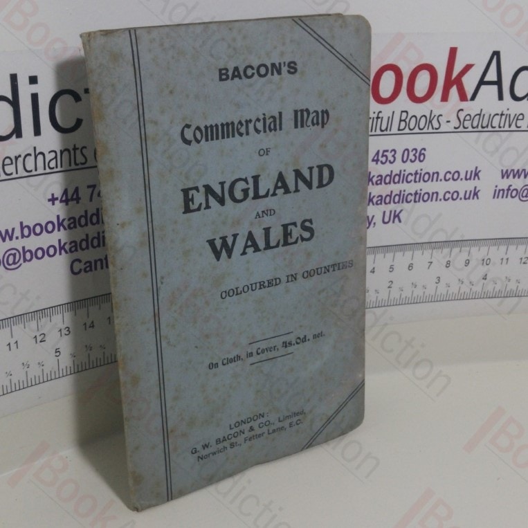 Bacon’s Commercial Map of England and Wales: Coloured in Counties