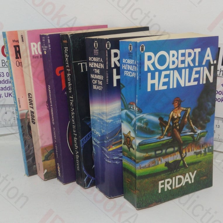Orphans of the Sky; Glory Road; Farnham’s Freehold; The Moon is a Harsh Mistress; The Number of the Beast; Friday (Robert Heinlein Science Fiction Collection) (Six volumes)